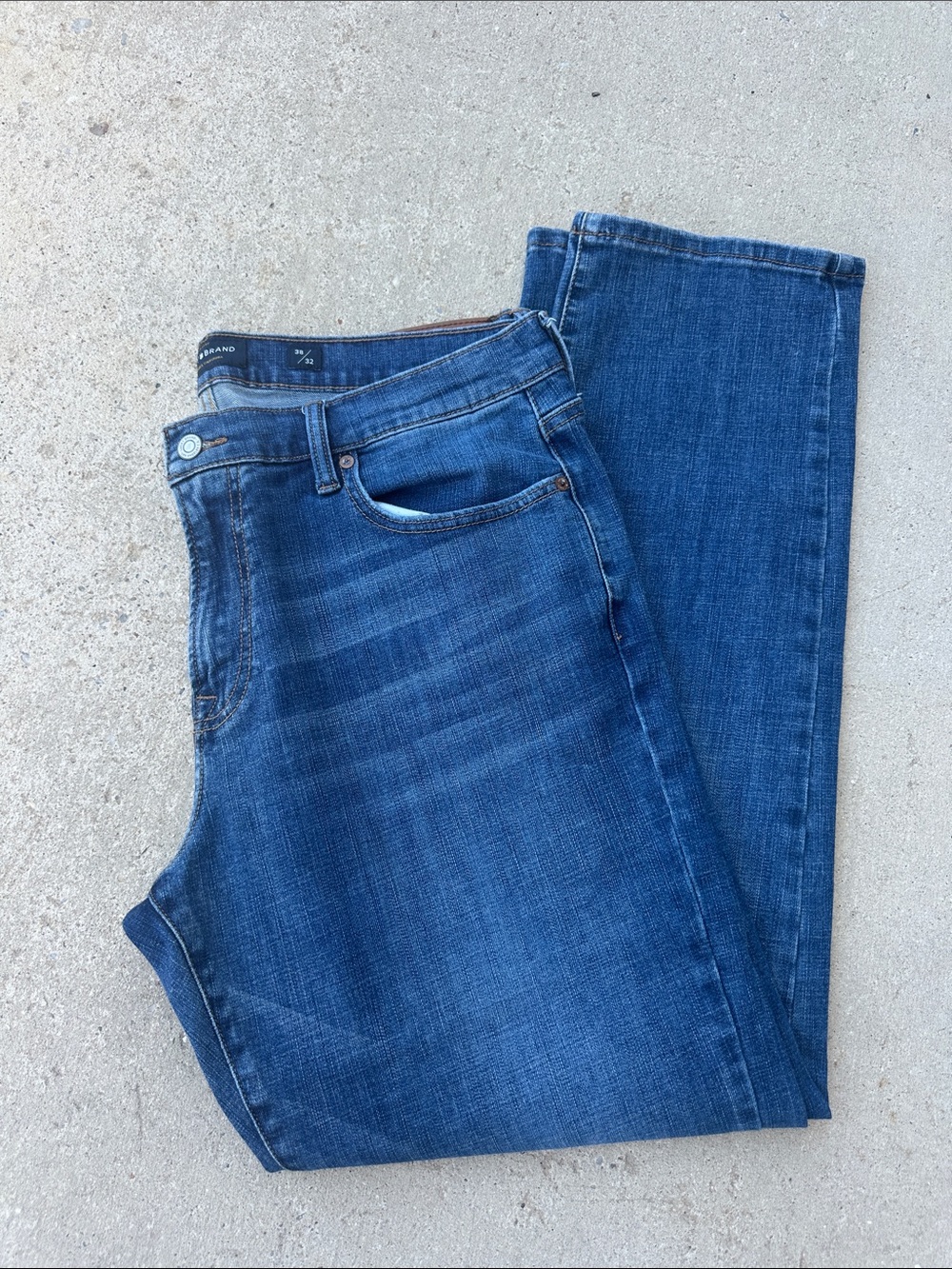 Lucky Brand Men's Straight Dark Blue Jeans
